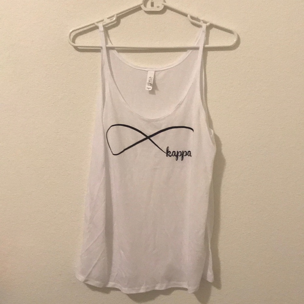Kappa kappa gamma infinity white tank s